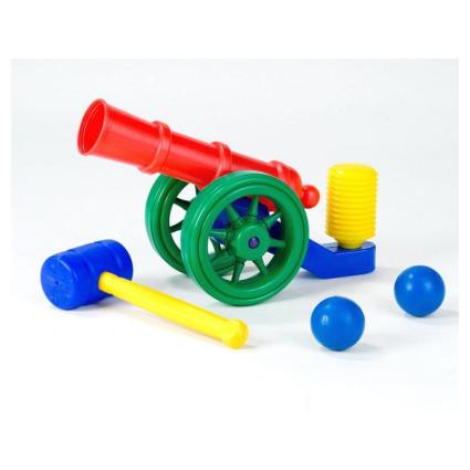 Гармата Toys Plast помпова, кулі-ядра, молоток ИП.06.000