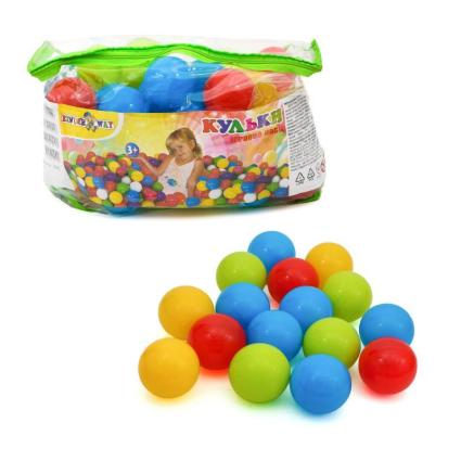 Шарики для сухого бассейна Kinder Way 74мм 50шт 02-435