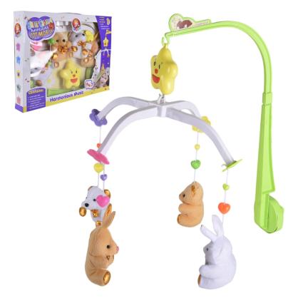 Мобиль Star Toys музыкальный, с мягкими игрушками D062