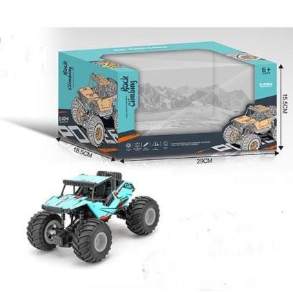 Джип на пульте ToyCloud  22 см Rock Climbing голубой, свет M765-36