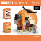 Minecraft Магнітний конструктор "Вулканічна база" Magnet World 8в1 фігурки зі зброєю 70деталей