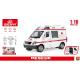 Машинка Скорая помощь инерционная 1:16 Wenyi со светом и звуком Rescue открываются двери