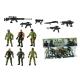 Солдатики Star Toys набор 12 фигурок с оружием игровой военный набор