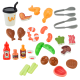 Супермаркет Star Toys BBQ Shop 56 деталей: гриль/продукты/кассовый аппарат со звуком, игровой набор