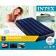 Intex матрац одномісний 76х191х25см флоковане покриття, клапан 2в1 до 137кг