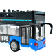 Автобус двухэтажный Istoys Sity Bus 30см свет/ звук, инерционный 1:16, синий
