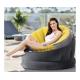Intex кресло 112x109x69см Empire Chair желтое, велюровое, широкое сидение до 100кг