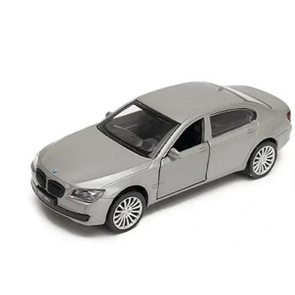 Автомодель инерционная Автопром BMW 760 LI 1:46 серая металлическая  + открываются двери