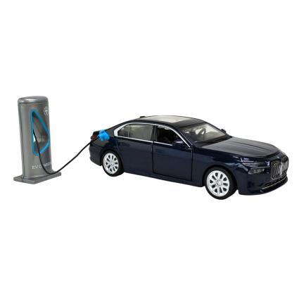 Іграшка машина мет. АВТОПРОМ арт. 68730 (32шт) 2кольори 1:32 BMW I7, батар., світло, звук, відкр.двері, капот