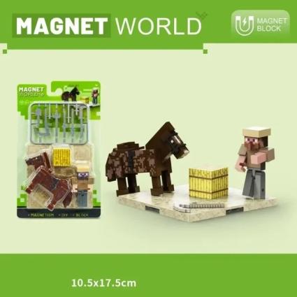 Конструктор магніт. арт. T9941-T9948 (120шт/2) My world 8видів планш. 10, 5*17, 8см