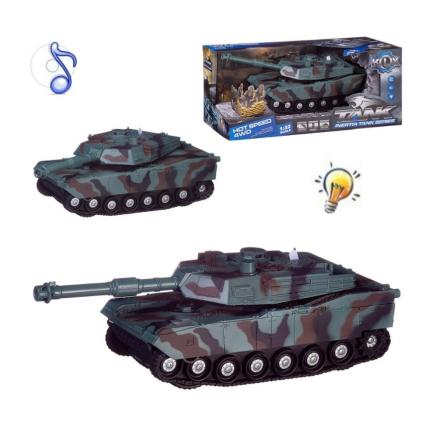 Танк арт. KLX700-4A (48шт) 1:32, інерц. світ., звук, короб. 28*13,5*12см