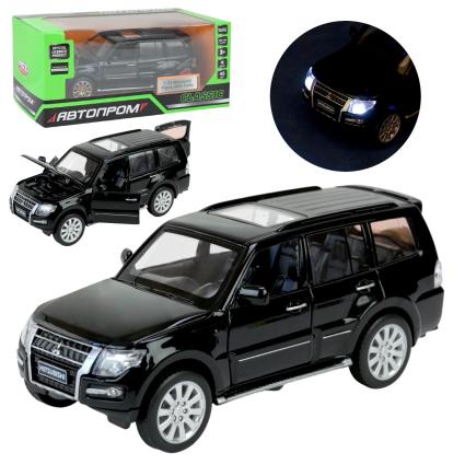 Машина мет. АВТОПРОМ арт. 68463B (48шт/2) 1:33 “Mitsubishi Pajero 4WD Turbo”, капот,багажник,батар, світ., звук, відкр.двер