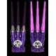 Ігрова перчатка світлодіодні пазурі вовка висувні Wolf Claw фіолетова з 3 led-кігтями, usb зарядка