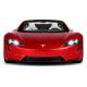 Металева машинка Автопром Tesla Roadster 1:24 (19,5 см) — світло, звук, інерційна, двері, що відкриваються, червона