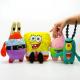 Мягкие игрушки Губка Боб: Patrick, Spongebob, Krabbs, Plankton набор героев 32см