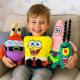 Мягкие игрушки Губка Боб: Patrick, Spongebob, Krabbs, Plankton набор героев 32см
