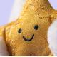 Мягкий зайчик со звездочкой плюшевая игрушка 23см Jellycat Застенчивый белый кролик со звездой в лапках