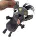 Собачка Чихуахуа мягкая игрушка 25см смешная плюшевая Ugly Chihuahua серая с торчащим языком