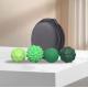 Набір силіконових магнітних кульок 4 шт у чохлі, зелені сенсорні м'ячики антистрес різних форм