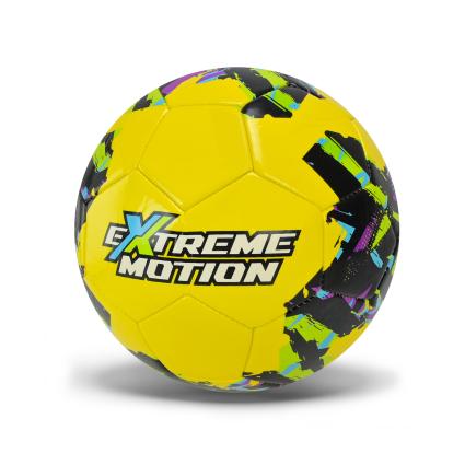 Футбольний м'яч Extreme motion розмір №5 з термополіуретану жовтий, спортивний м'яч для гри у футбол 340 грам TPU у сітці