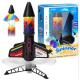 Іграшкова ракета електрична для вільного польоту Spinner Missile X з парашютом, ракетна установка із самозапуском
