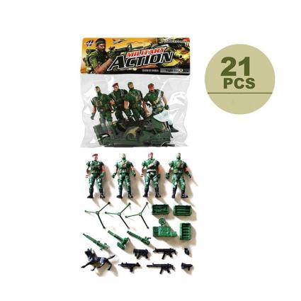 Военный набор Star Toys солдатики, оружие 21 эл. JL668-24