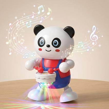 Музыкальная игрушка танцующая Panda Drumer игрушечная Панда барабанщик