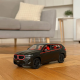 Металлическая машинка BMW XM Автопром инерционная 20,5 см черная матовая со светом и звуком 1:25 двери открываются