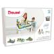 Детский столик с конструктором DOLONI TOYS Учимся и играем 82см комплект мебели и 2 набора конструктора