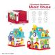 Бізіборд Будиночок Musik House ігровий центр Музичний будиночок 30см всі панелі активні