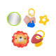 Развивающий коврик для малышей AO MA TOYS игровой центр с погремушками 3 в 1 в коробке 42 см