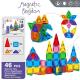 Магнитный конструктор Magnetic Kingdom 48 деталей 3D детский набор магнитных пластинок в коробке 20 см