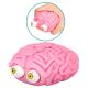 Сквиш Мозги с глазами, игрушка антистресс Flippy brain Пучеглазый мозг, розовый 6,5 см