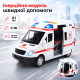 Машинка Скорая помощь инерционная 1:16 Wenyi со светом и звуком Rescue открываются двери