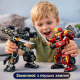 Трансформер робот-джип 2в1 Праймбот с гранатометом 20 см пластиковый с подвижными элементами для детей 5+