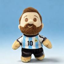 Месси мягкая игрушка 15 см, плюшевая игрушка-брелок футболист Messi, фигурка Лионеля Месси