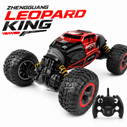 Машинка-перевертень на пульті Zhengguang Leopard King акумуляторна 34см, червона