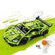Радіокерований конструктор Lamborghini 428 деталей 25 см салатовий спортивний автомобіль з пультом та USB 2,4 ГГц