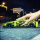 Радіокерований конструктор Lamborghini 428 деталей 25 см салатовий спортивний автомобіль з пультом та USB 2,4 ГГц