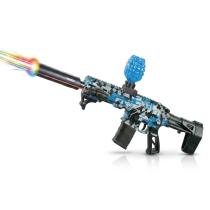 Детский гидрогелевый автомат на аккумуляторе SLR Crystal Bullet Gun орбизган с подсветкой 65см синий