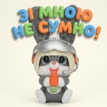 Кролик-повторюшка Space Rabbit Говорящий музыкальный заяц играет в прядки и машет ушками под музыку