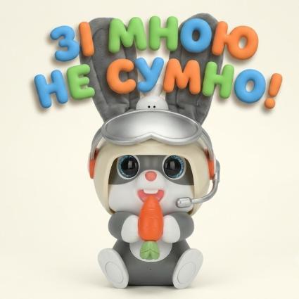 Кролик-повторюшка Space Rabbit Говорящий музыкальный заяц играет в прядки и машет ушками под музыку