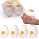 Сквиш-яйцо Funky Egg с подвижным желтком 6 см эластичная игрушка-антистресс тянется и прилипает к стене с ASMR эффектом