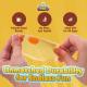 Сквиш-яйцо Funky Egg с подвижным желтком 6 см эластичная игрушка-антистресс тянется и прилипает к стене с ASMR эффектом