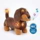 Інтерактивна м'яка іграшка Такса повторюшка Baby Sunki, Музичний собака із записом голосу і хвостом, що світиться.