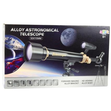 Детский астрономический телескоп на штативе Astronomical Telescope 50x115мм мощный оптический телескоп для детей