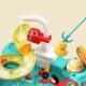 Интерактивный водный трек Tiny Pool игрушечная водная горка с магнитной рыбалкой и циркуляционным краном 32 см