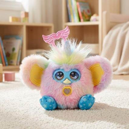 Інтерактивна м'яка іграшка Genie Pets Єдиноріжка з підсвічуванням, мелодіями і вушками, що розкриваються рожева