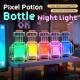 Minecraft мини-ночник Зелье Майнкрафт Potion Bottle LED светильник, баночка меняет цвет от тряски, 7 цветов переключения