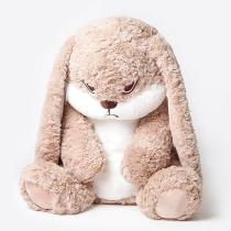 Плюшевый сердитый кролик 30 см мягкая игрушка-обнимашка злой заяц Angry Rabbit с длинными ушами